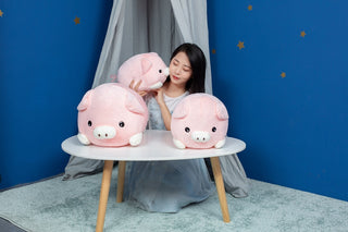 Cute And Fashionable Lying Pose Blessing Pig Plush Doll Toy Pig