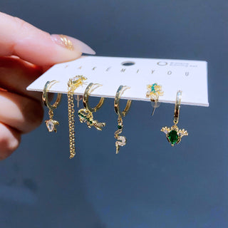 Fashion Personality Small Animal Earings Set