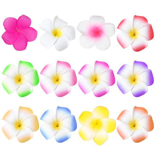 Hair Flower Clip Clips Hawaiian Plumeria Beach Flowers Claw