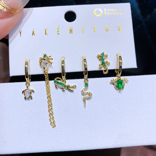 Fashion Personality Small Animal Earings Set