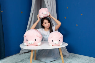 Cute And Fashionable Lying Pose Blessing Pig Plush Doll Toy Pig